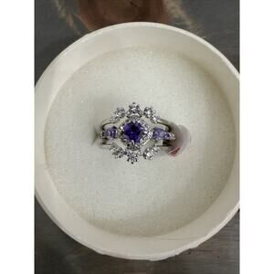 Bomb Party RBP 6331 Can’t Hold Me Down Purple Topaz Diamond CZ Ring Size 10